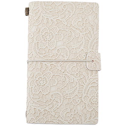 A6 записная книжка из искусственной кожи с тиснением в стиле ретро, с 3 стильной бумагой внутри страницы брошюры, прямоугольные