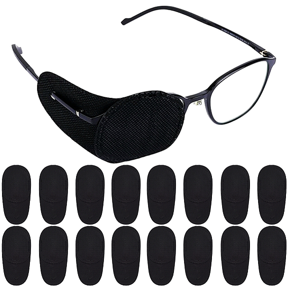 18шт очки повязка на глаз, многоразовая ленивая повязка на глаз при косоглазии амблиопии