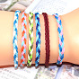 Bohemian Twisted Braided Bracelet for Women and Men with Wave Charm