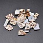Natural Tiger Cowrie Shell Nuggets Chips Beads, 15~20x8~17mm, Hole: 1mm, about 1220pcs/500g