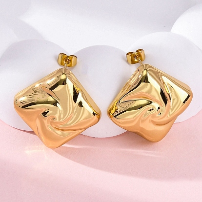 Ромб 304 из нержавеющей стали серьги стержня