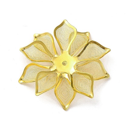 Латунные железные кабошоны, без кадмия и без свинца, цветок