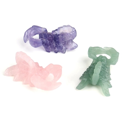 Резные фигурки скорпионов из натуральных драгоценных камней, статуи для украшения рабочего стола для домашнего офиса