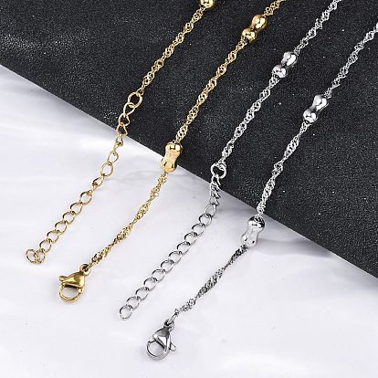 304 ожерелья из костяной веревки из нержавеющей стали