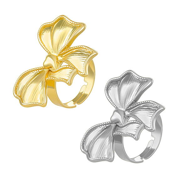 2 шт. 2 цветные банты из сплава регулируемые кольца для пальцев