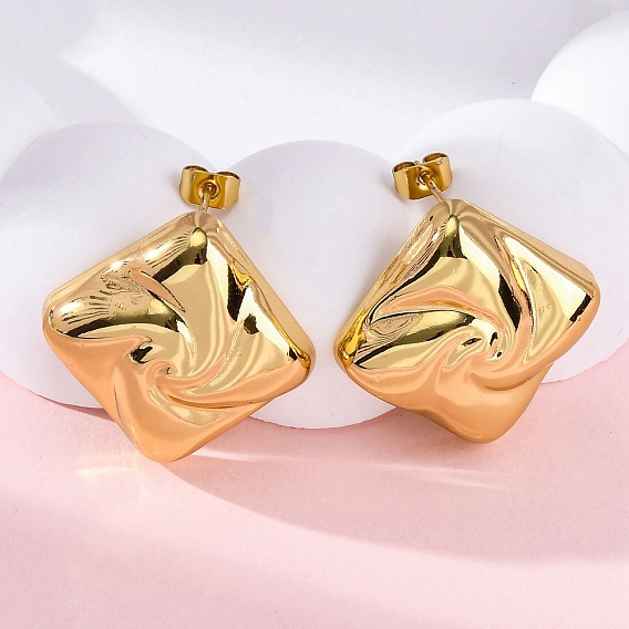 Ромб 304 из нержавеющей стали серьги стержня