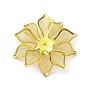 Латунные железные кабошоны, без кадмия и без свинца, цветок