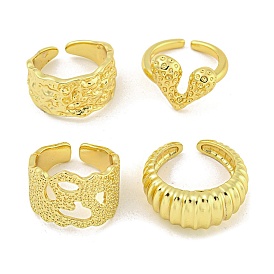 Brass Cuff Rings for Women, Cadmium Free & Lead Free