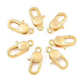 SHEGRACE Brass Lobster Claw Clasps, Long-Lasting Plated, Cadmium Free & Nickel Free & Lead Free