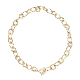 11мм латунная текстурированная кабельная цепочка или ожерелья для женщин