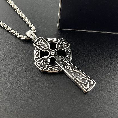 304 подвеска в виде креста викингов из нержавеющей стали, винтажные панк-ювелирные изделия, персонализированные