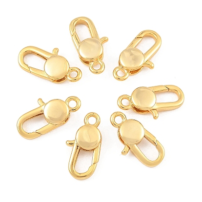 SHEGRACE Brass Lobster Claw Clasps, Long-Lasting Plated, Cadmium Free & Nickel Free & Lead Free