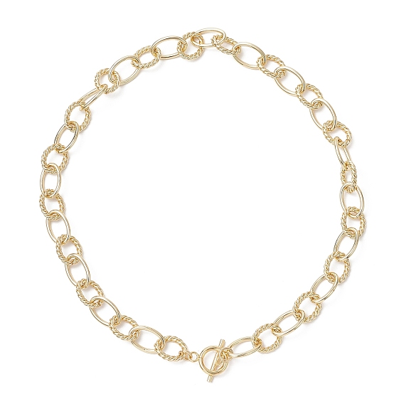 11мм латунная текстурированная кабельная цепочка или ожерелья для женщин