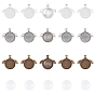 DIY Pendant Making, with Alloy Pendant Cabochon Settings and Transparent Glass Cabochons