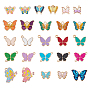 52 шт 26 стили подвески из сплава эмали, без кадмия и без свинца, бабочка