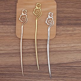 Ancient Style Alloy Hair Stick Finding, for DIY Jewelry Accessories, Cloud