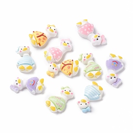 Opaque Resin Cabochons, Duck