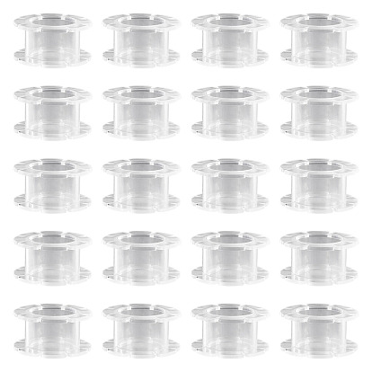 20Pcs Plastic Sewing Thread Spool, Empty Bobbins, for Embroidery and Sewing Machines