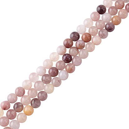 3 нити натуральные кварцевые бусины нити, круглые