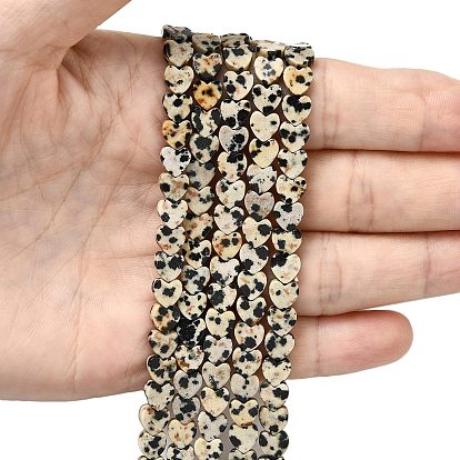 Природные яшмы далматин бисер нитей, сердце