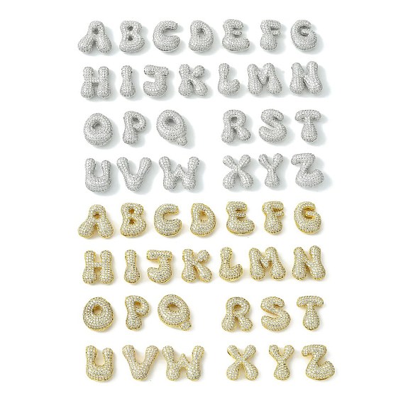 Стойки обшивки латунь кубического циркония подвески, без кадмия и без свинца, баррель, долговечный, алфавит