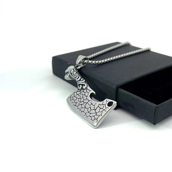 Ожерелья из нержавеющей стали в форме ножа для мужчин и женщин