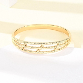 304 женские шарнирные браслеты из нержавеющей стали, ионное покрытие (ip)