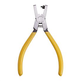PandaHall Elite Iron Hole Punch Pliers, Can Pouch 2mm Round Hole