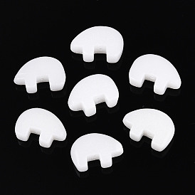 Бусины из натурального белого нефрита, Zuni медведь