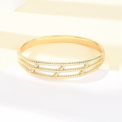 304 женские шарнирные браслеты из нержавеющей стали, ионное покрытие (ip)