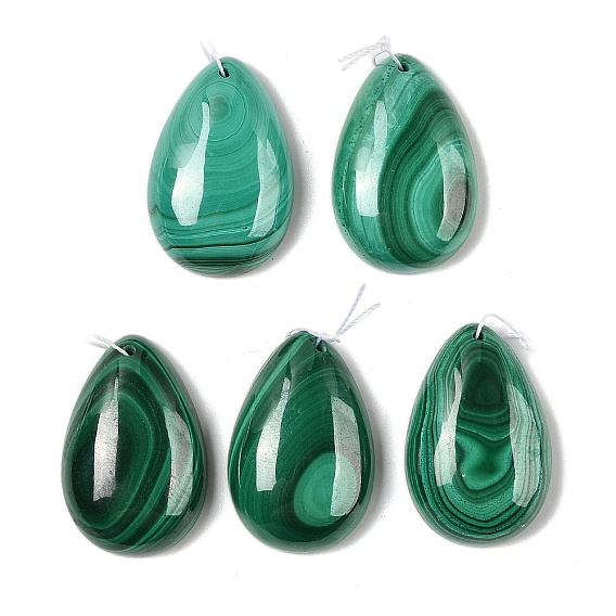 Природного малахита подвески, подвески в виде капель