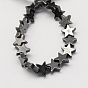 Non-magnetic Synthetic Hematite Beads Strands, Grade A, Star