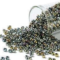 TOHO Round Beads, Japanese Seed Beads, Nickel Plating