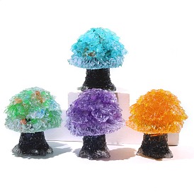 Gemstone Display Decorations, Resin Home Office Decoration, Tree