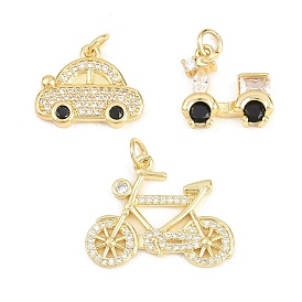 Латунные микро проложить кубического циркония подвески, долговечный, стойки покрытие, без свинца и без кадмия, реальный 18 k позолоченный, прозрачные