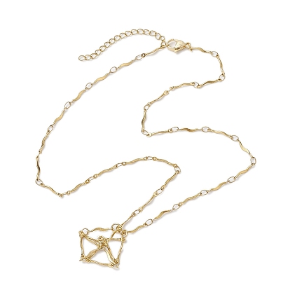 304 изготовление ожерелий из волнистой цепочки из нержавеющей стали в технике макраме