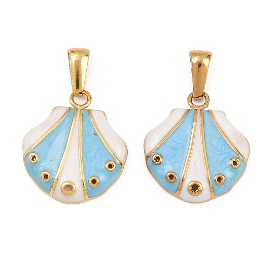 304 нержавеющей стальной эмали подвески, формы раковины, золотые