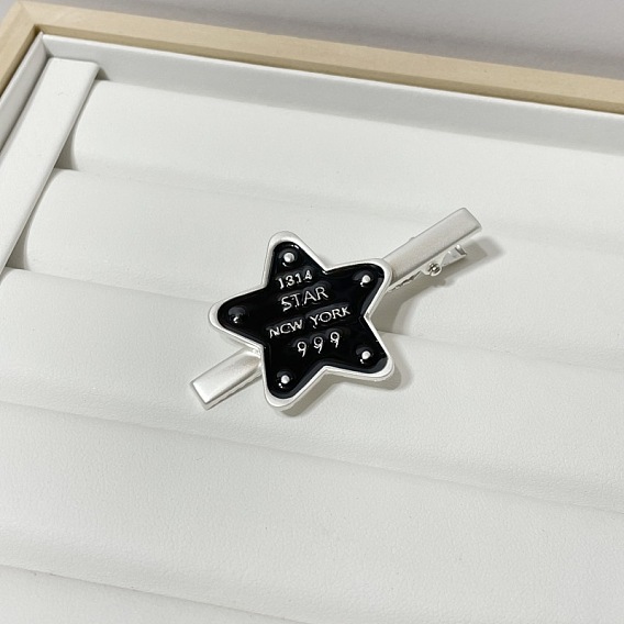 Красочная заколка для волос со звездой для женщин, Боковая заколка в стиле YASS с чувством высокой моды и шикарным внешним видом