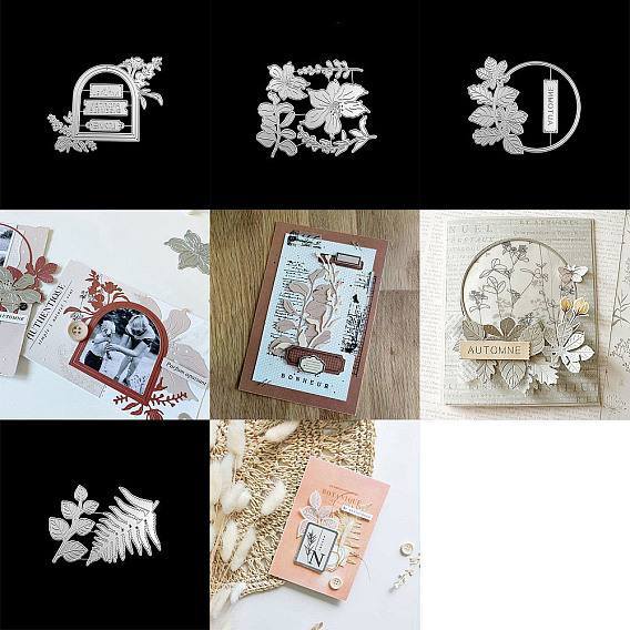 Трафареты для резки цветов/листьев/кольцо из углеродистой стали, для diy scrapbooking, Фотоальбом, декоративная бумага для тиснения