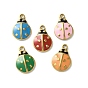 304 из нержавеющей стали шармы эмали, ионное покрытие (ip), очарование божьей коровки, золотые
