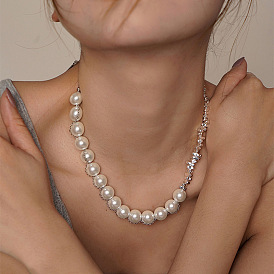 Модное жемчужное ожерелье – стильная цепочка для свитера, персонализированный, разносторонний, элегантная цепочка на ключицы.