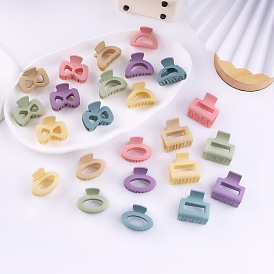 Solid Color Plastic Claw Hair Clips, for Girls Women