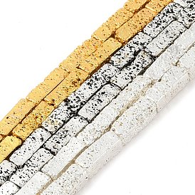 Гальванические нити из синтетических немагнитных гематитовых бусин, кубоид