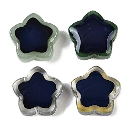 Двухцветные стеклянные бусины для настроения, звезда, чувствительные к температуре бусины, меняющие цвет