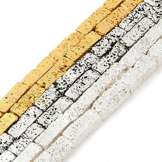 Гальванические нити из синтетических немагнитных гематитовых бусин, кубоид