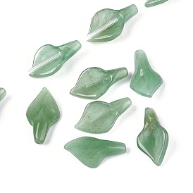 Leaf Shaped Natural Green Aventurine Beads Strands