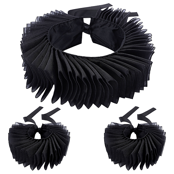 Detachable Polyester Faux Ruffle Collar for Women