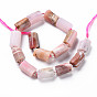 Natural Pink Opal Beads Strands, Faceted, Column