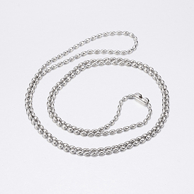 304 collares de acero inoxidable, collares de cuentas, arroz