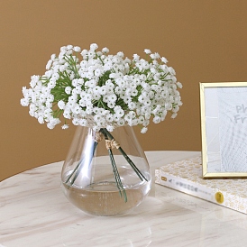 Plastic Artificial Gypsophila Bouquet, for Wedding Indoor Outdoor Home Garden Porch Window Plant Decoration